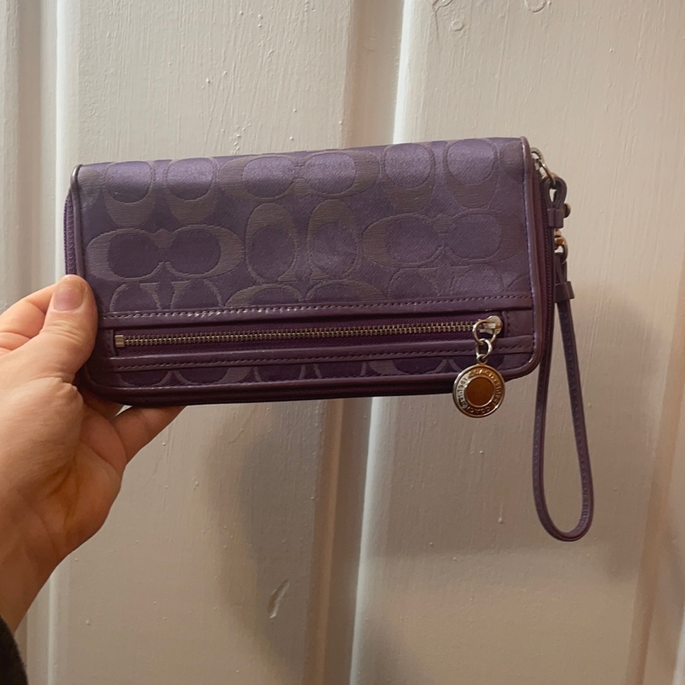 Beautiful purple Coach wallet